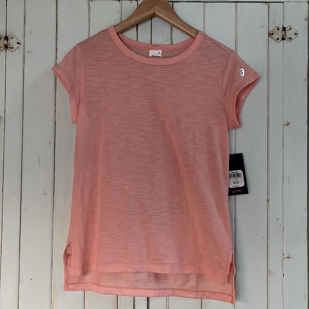 ASICS M Peachy Pink Workout Tee